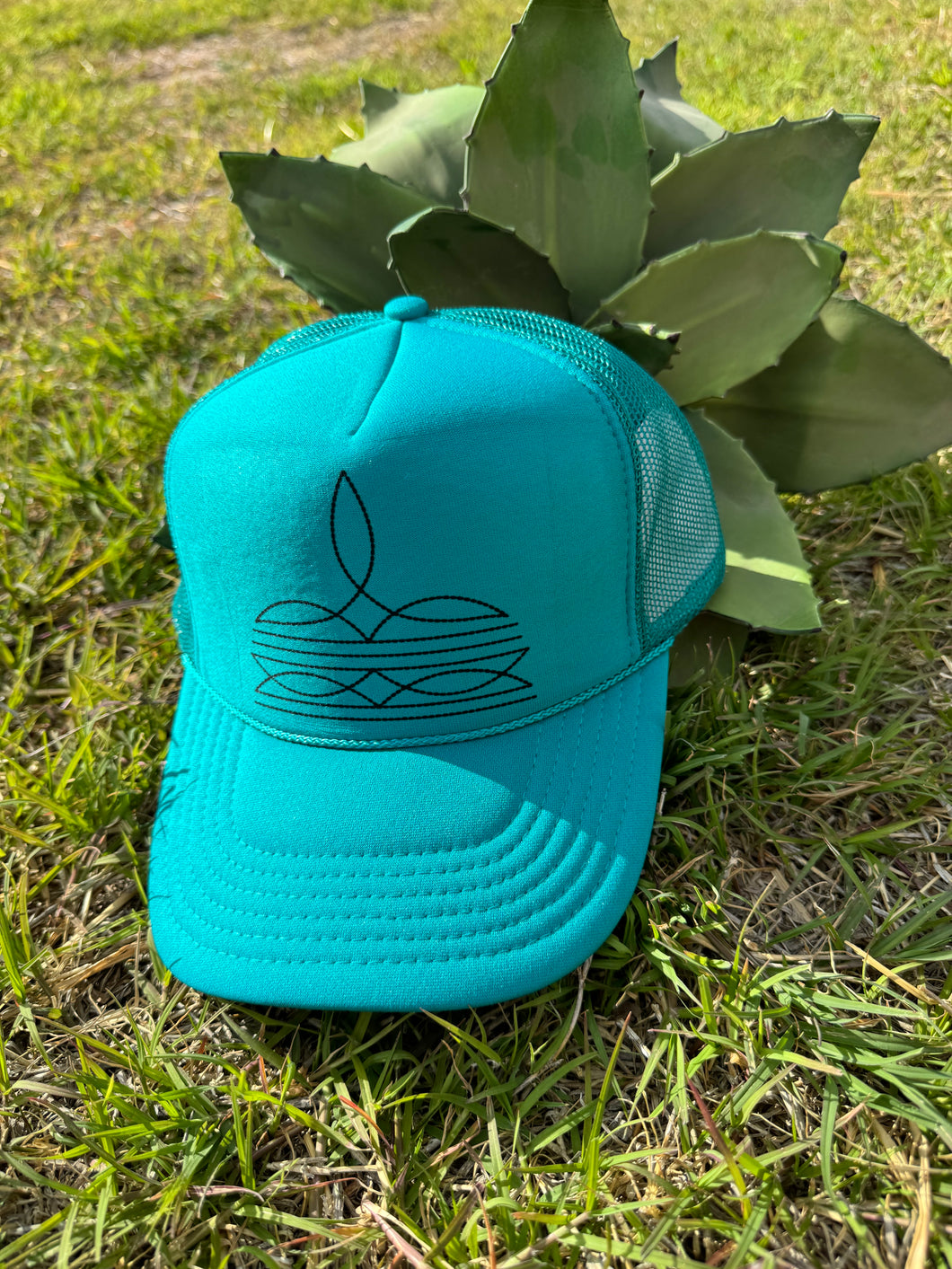 Turquoise Boot Stitch