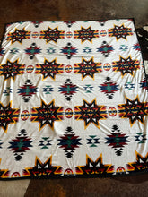 Load image into Gallery viewer, White Multi Colored Star Blanket
