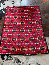 Load image into Gallery viewer, Red Multi Colored Star Blanket
