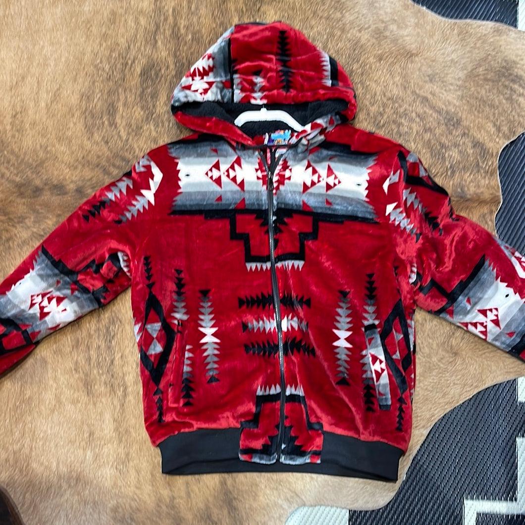 Adult Red B/W Jacket