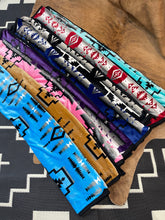 Load image into Gallery viewer, Royal Blue BW/ Black Multi Aztec Blanket
