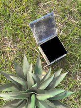 Load image into Gallery viewer, Square Stamped Jewelry Box w/ Turquoise

