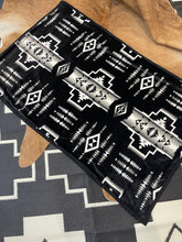 Load image into Gallery viewer, Teal BW/ BW Aztec Blanket
