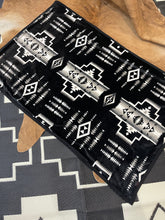 Load image into Gallery viewer, Purple BW/ BW Aztec Blanket
