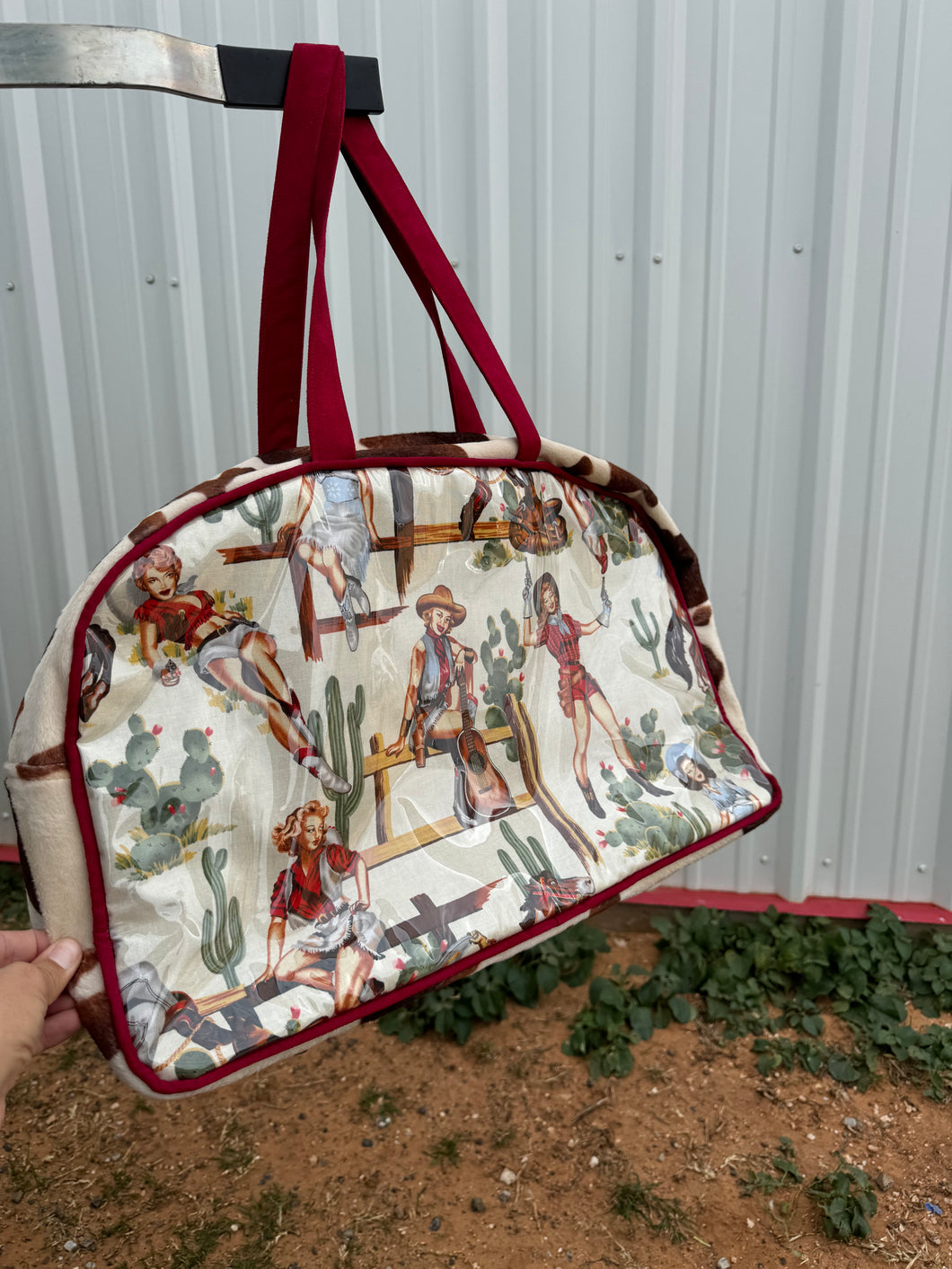 White Vintage Cowgirl Bag