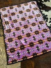 Load image into Gallery viewer, Lilac Multi Colored Star Blanket
