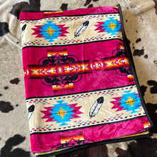 Load image into Gallery viewer, Pink Feather Blanket
