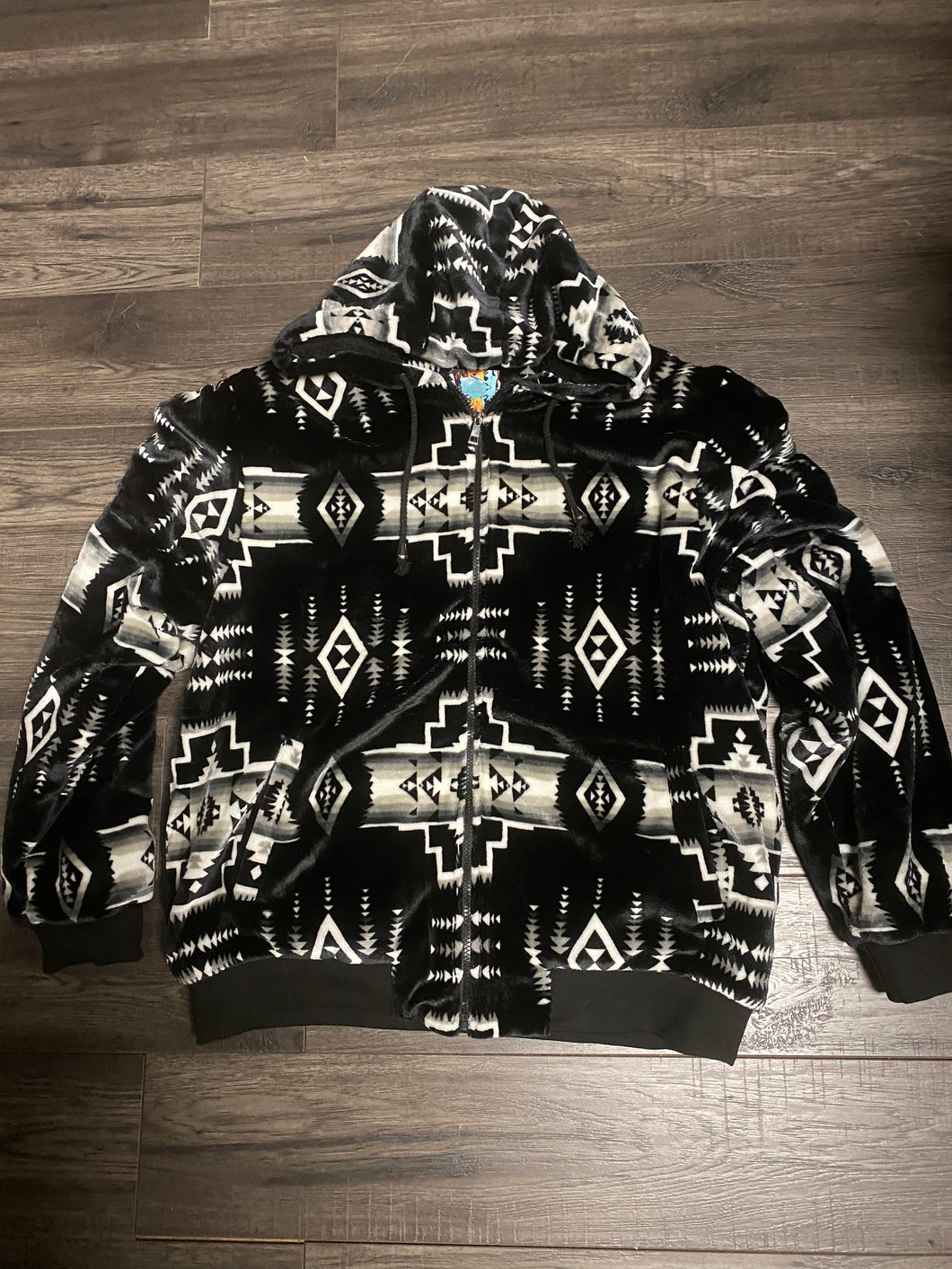 Adult Black/White Aztec Jacket